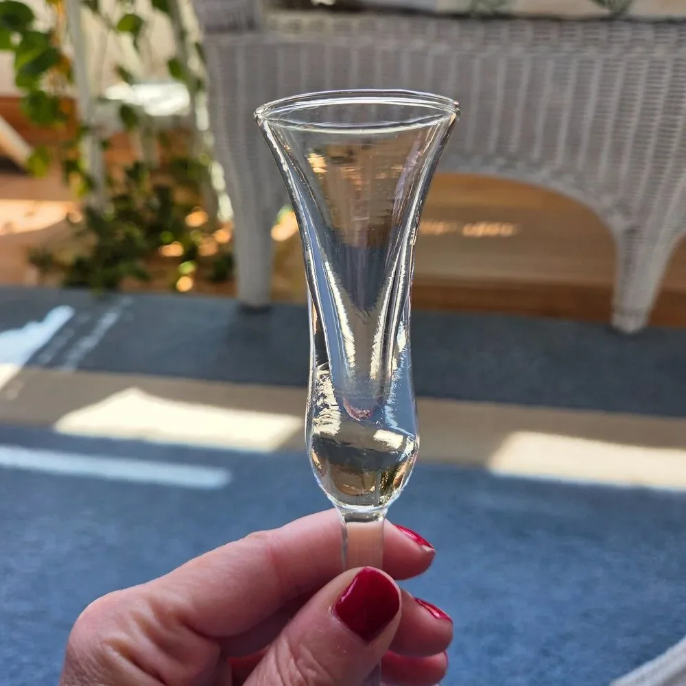 Vintage Flared Tulip Lipped Homegaard Aperitif/Cordial Glasses Set Of Four 1960s